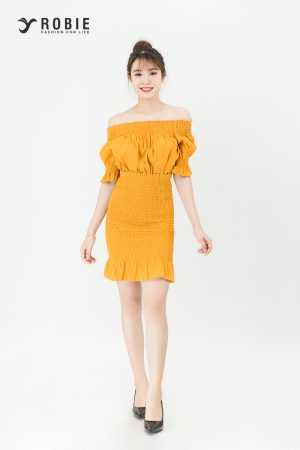Đầm body nhúng eo trễ vai RB39