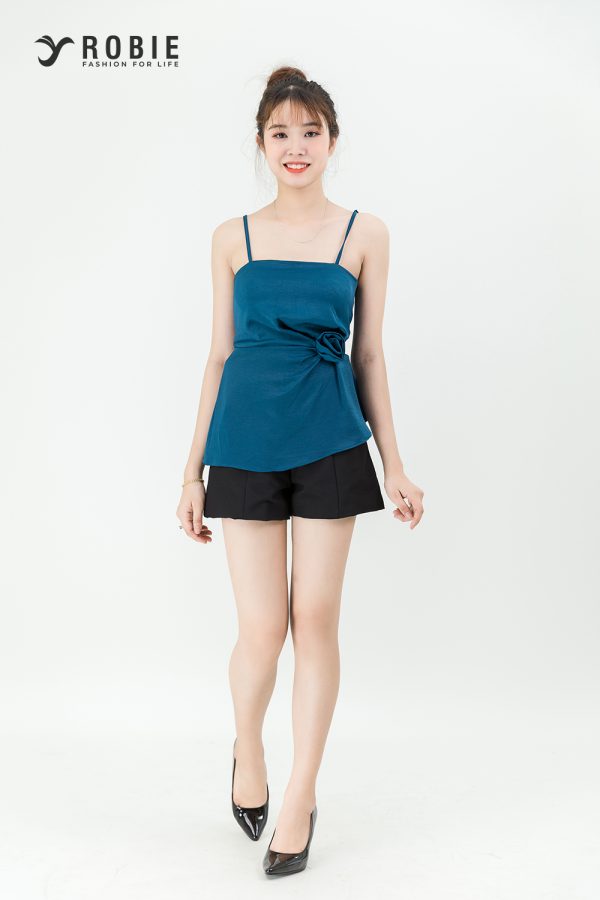 áo 2 dây bồng eo nữ