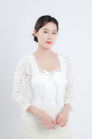 Áo ren form ôm cổ vuông RB 052